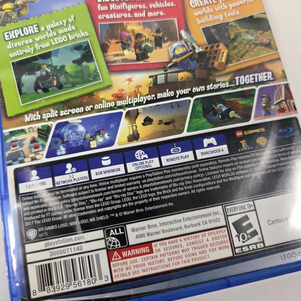 LEGO Worlds (Sony PlayStation 4, 2017) CIB Complete In Box
